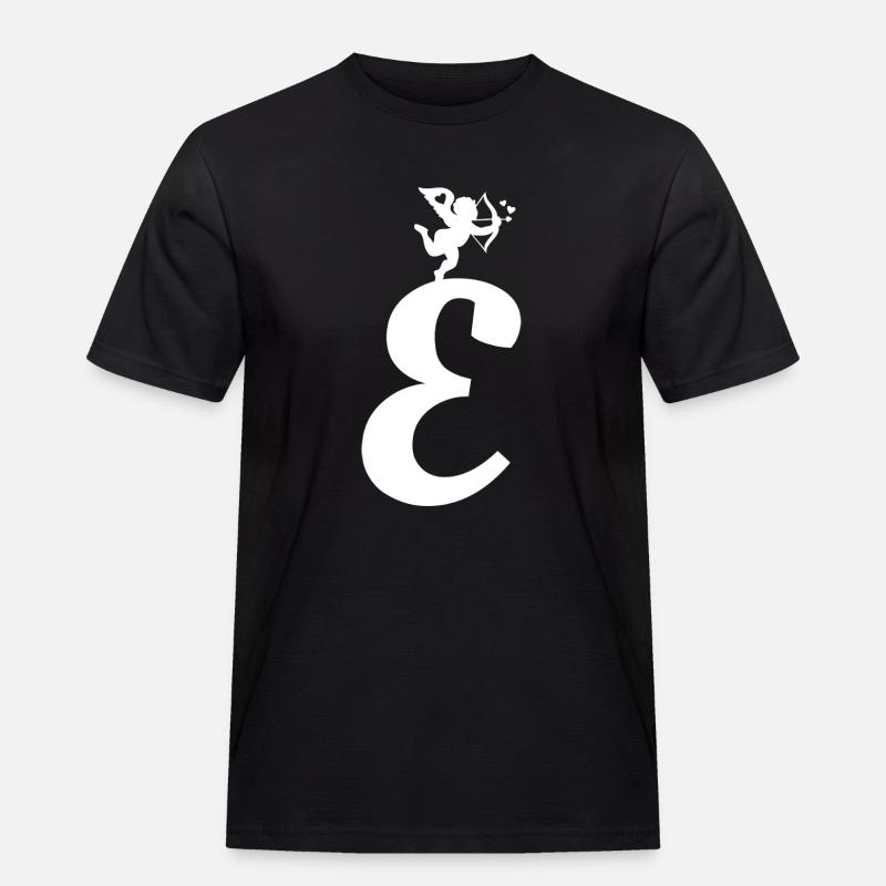 E - Männer Workwear T-Shirt - Schwarz