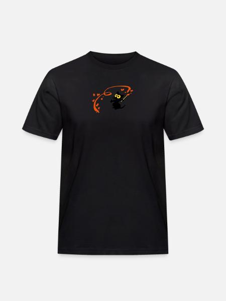 Kitten painter Georgia - Men's Workwear T-Shirt - black