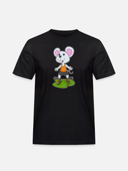 Mouse Inline skating Inline skates - Men's Workwear T-Shirt - black