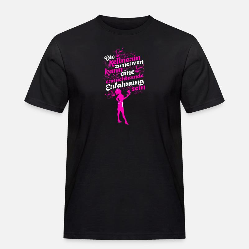 Kellnerin nerven - Männer Workwear T-Shirt - Schwarz