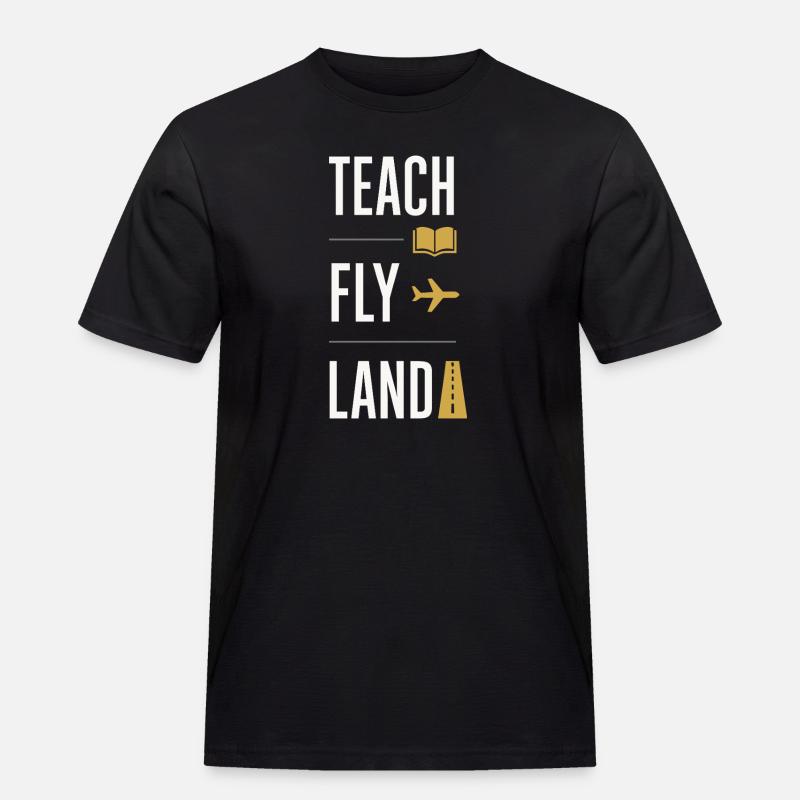 Fluglehrer Cfi Pilot Luftfahrtlehrer - Männer Workwear T-Shirt - Schwarz