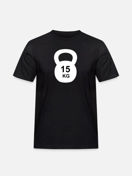 Kettlebell 10 kg - Men's Workwear T-Shirt - black