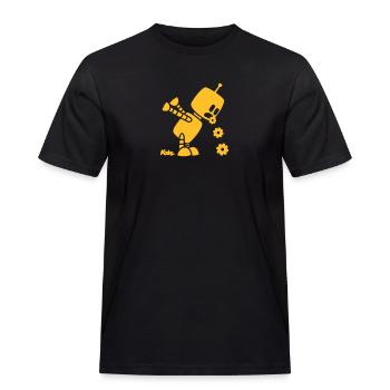 Robo Kotz - Roboter (c) - Männer Workwear T-Shirt - Schwarz - Vorne - AI Model Male 178 light (178cm)