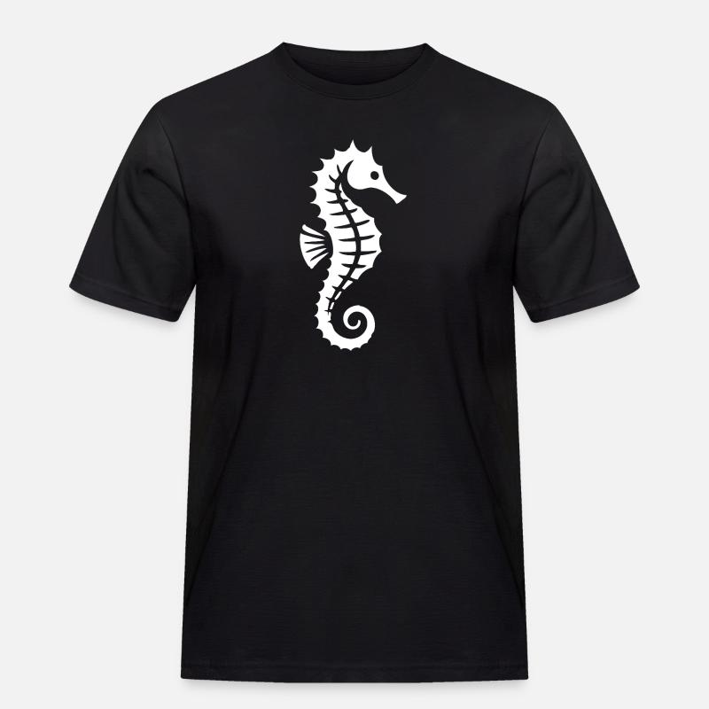 Seepferdchen | Schwimmabzeichen - Männer Workwear T-Shirt - Schwarz