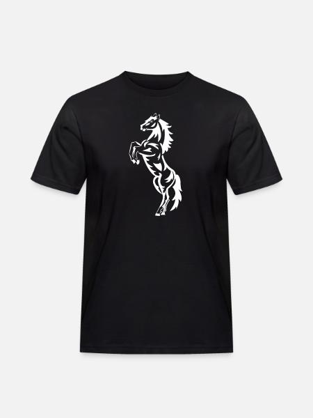 Cheval, équitation, cavalier, chevaux - T-shirt Workwear homme - noir