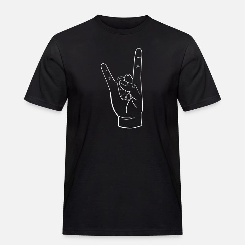 FELS - Männer Workwear T-Shirt - Schwarz