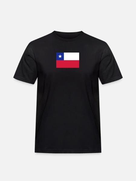 Chile - Männer Workwear T-Shirt - Schwarz