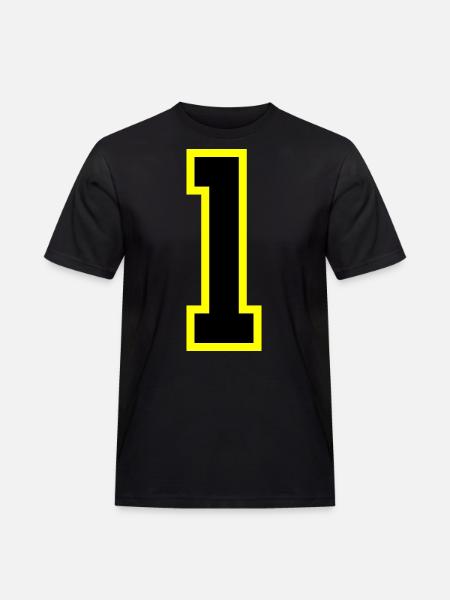 1 Number Jersey - Men's Workwear T-Shirt - black