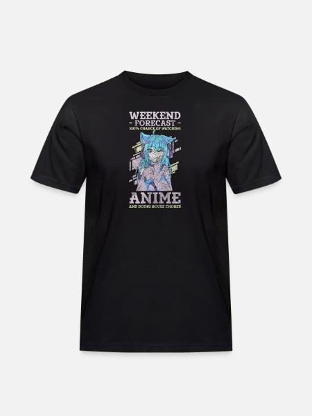 Anime Convention Senpai Otaku - Men's Workwear T-Shirt - black