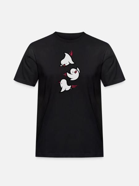 Vögel - Männer Workwear T-Shirt - Schwarz
