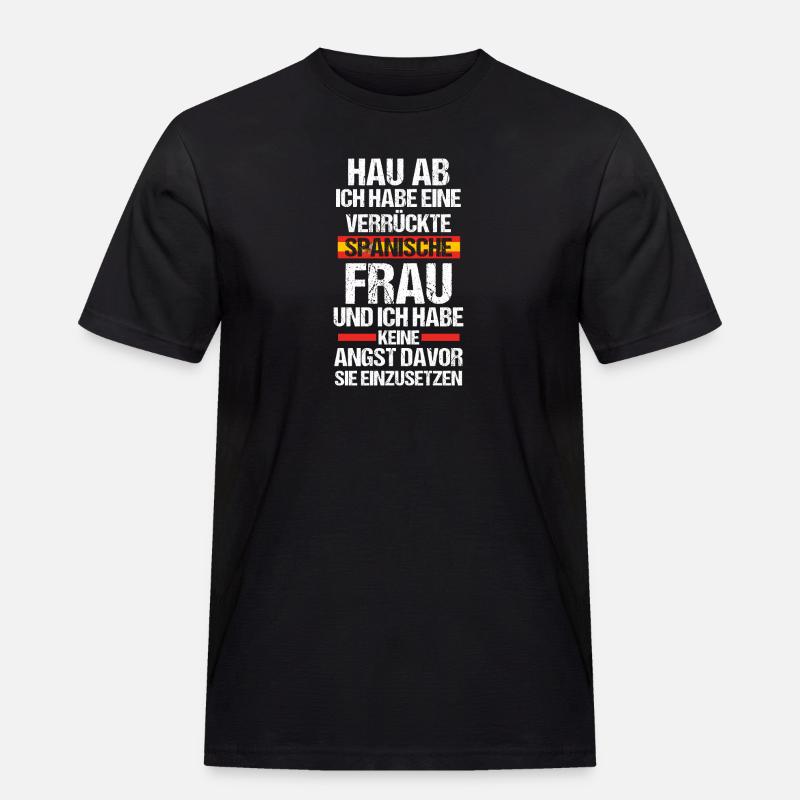 Spanier Spanien - Männer Workwear T-Shirt - Schwarz