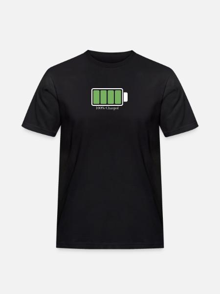 Charged battery - Men's Workwear T-Shirt - black