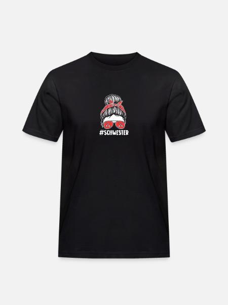 Fechter Schwester Fechten - Männer Workwear T-Shirt - Schwarz
