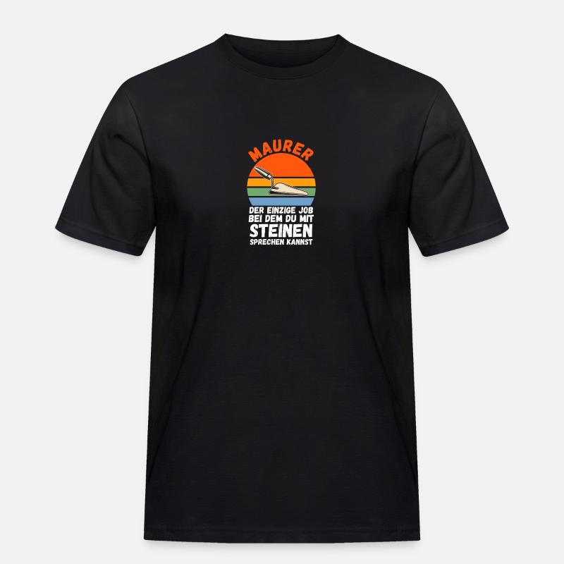 Master Bricklayer Journeyman Bricklayer - Men's Workwear T-Shirt - black