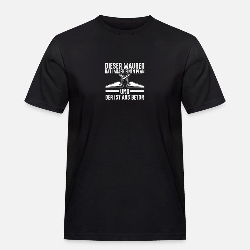 Master Bricklayer Journeyman Bricklayer - Men's Workwear T-Shirt - black