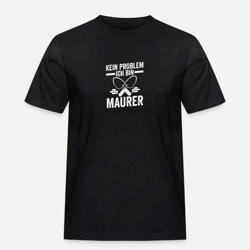 Master Bricklayer Journeyman Bricklayer - Men's Workwear T-Shirt - black