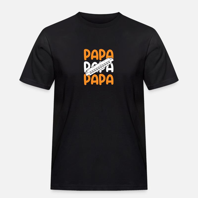 Harmonica Papa Père Harmonica - T-shirt Workwear homme - noir