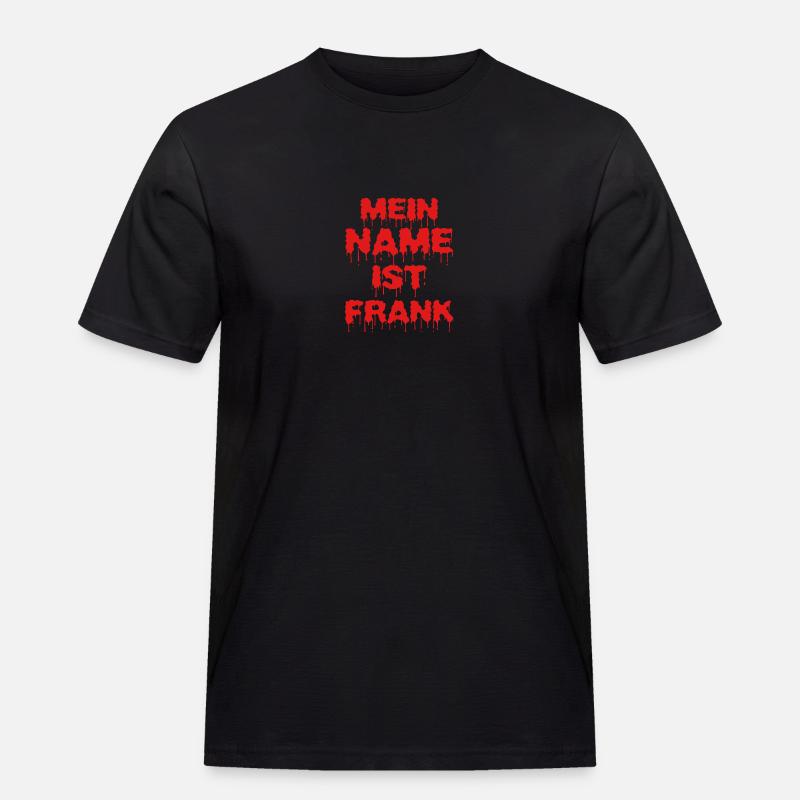 Frank - Männer Workwear T-Shirt - Schwarz