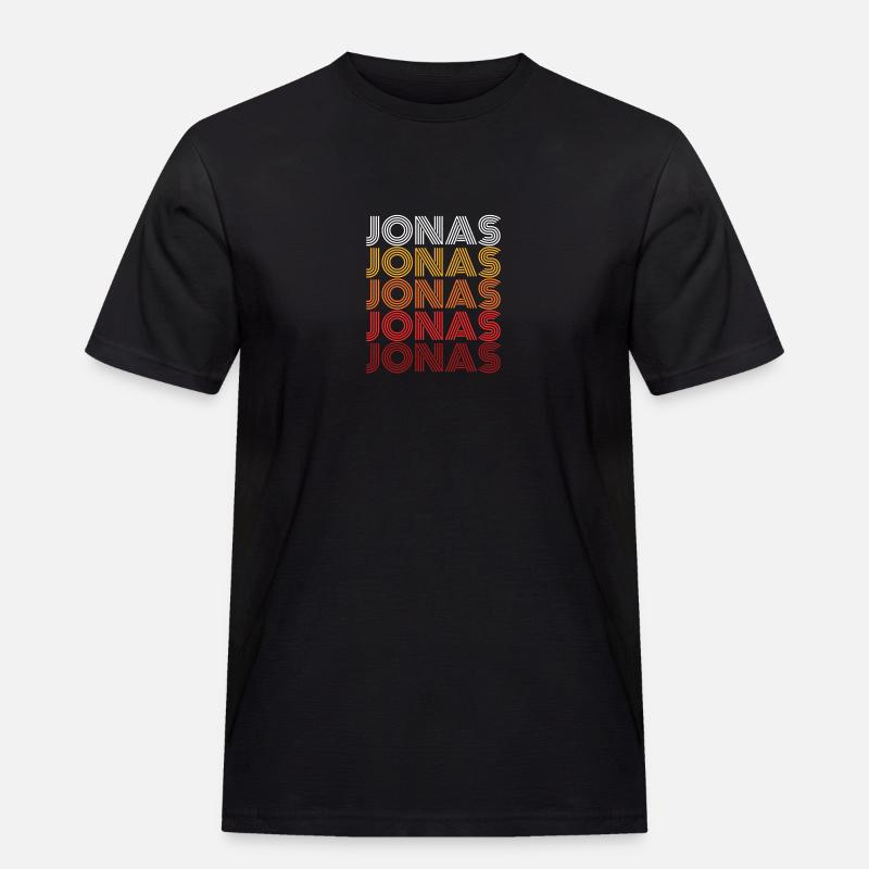 Jonas - Männer Workwear T-Shirt - Schwarz