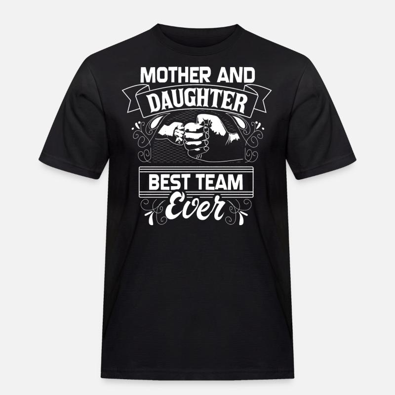 Mutter und Tochter Mutterliebe - Männer Workwear T-Shirt - Schwarz