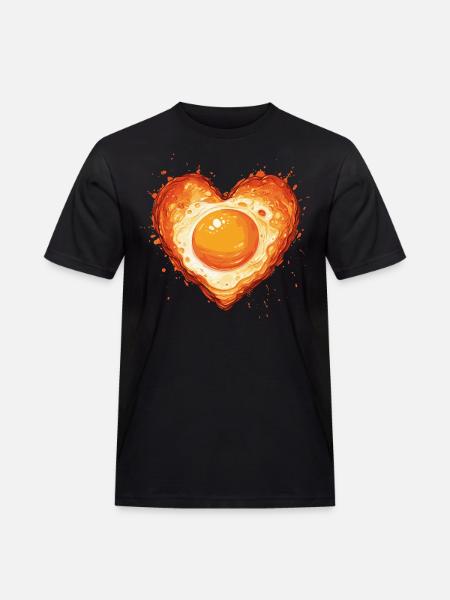 Fried egg is love - Men's Workwear T-Shirt - black