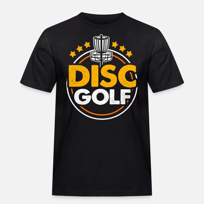 Frisbee - Männer Workwear T-Shirt - Schwarz