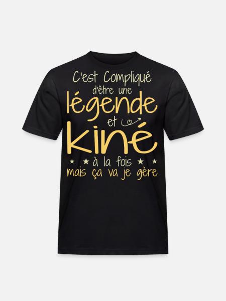 A legend and physiotherapist - Men's Workwear T-Shirt - black