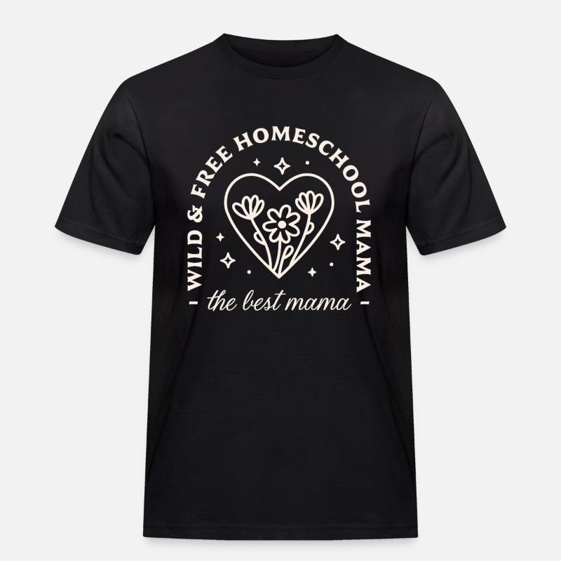 Homeschooling die beste Mutter - Männer Workwear T-Shirt - Schwarz