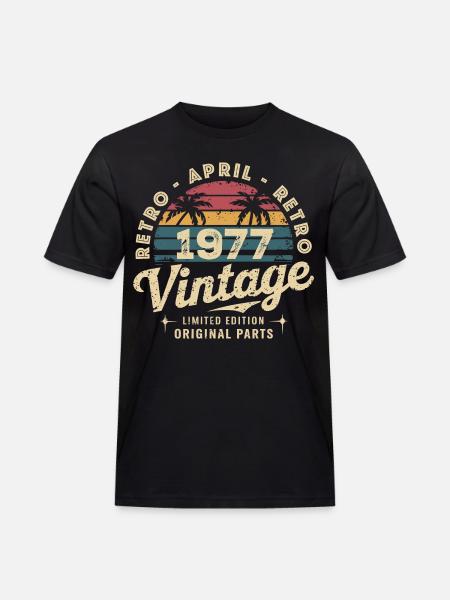 April 1977 - April 1977 - Men's Workwear T-Shirt - black