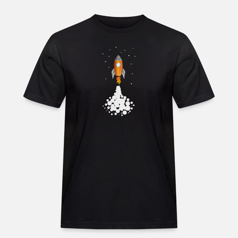 Sicherung e - Männer Workwear T-Shirt - Schwarz