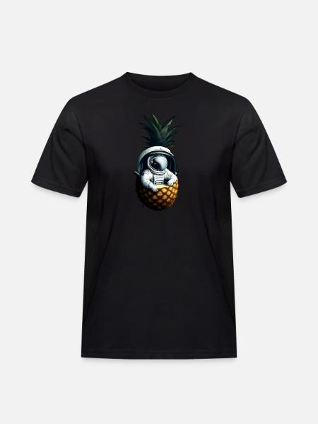 Astronaut in pineapple - Men's Workwear T-Shirt - black
