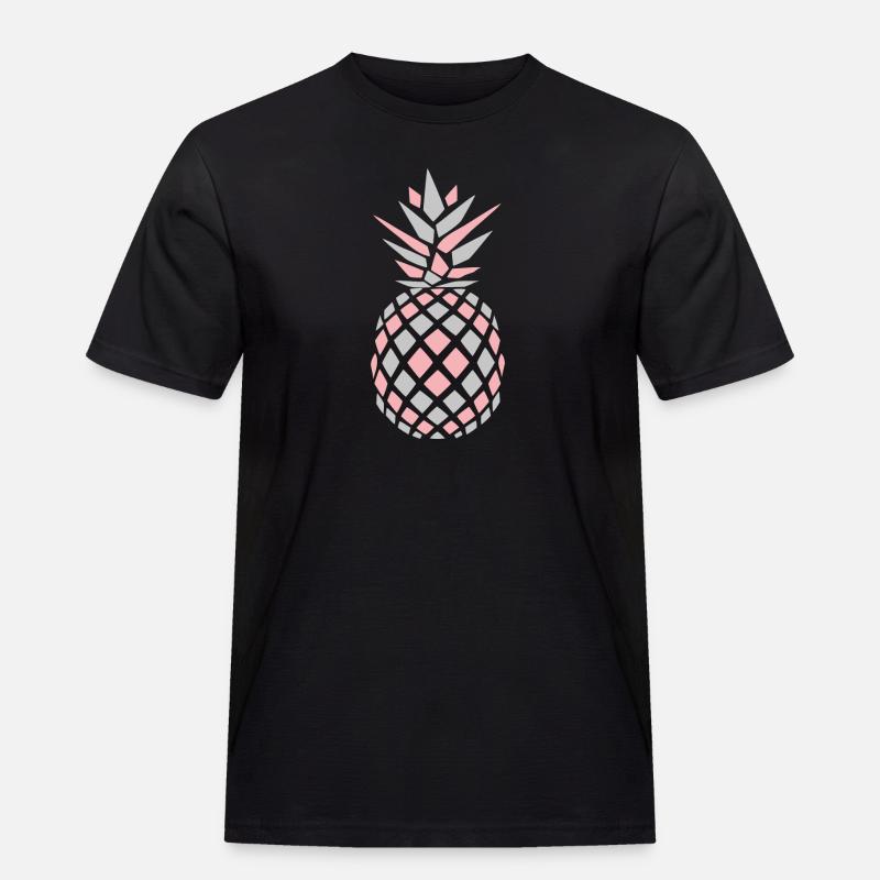 Einfach gute Ananas - Männer Workwear T-Shirt - Schwarz