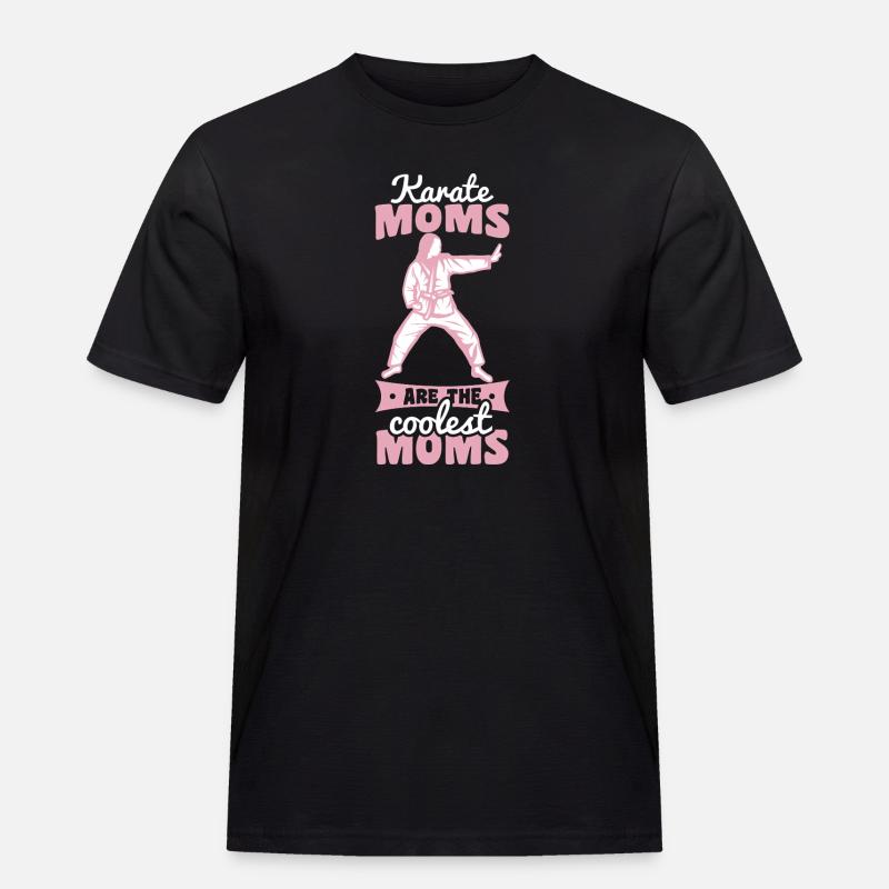Karate Mutter - Männer Workwear T-Shirt - Schwarz