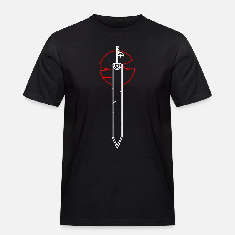 Drachentöter - Männer Workwear T-Shirt - Schwarz