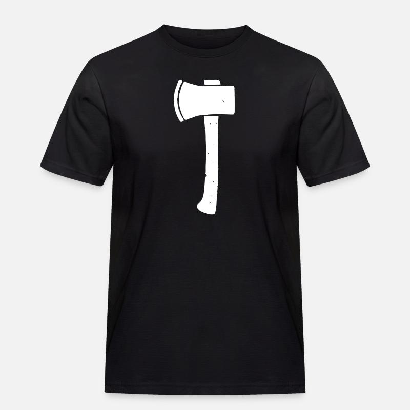 Axe Hatchet Tool Vector - Men's Workwear T-Shirt - black