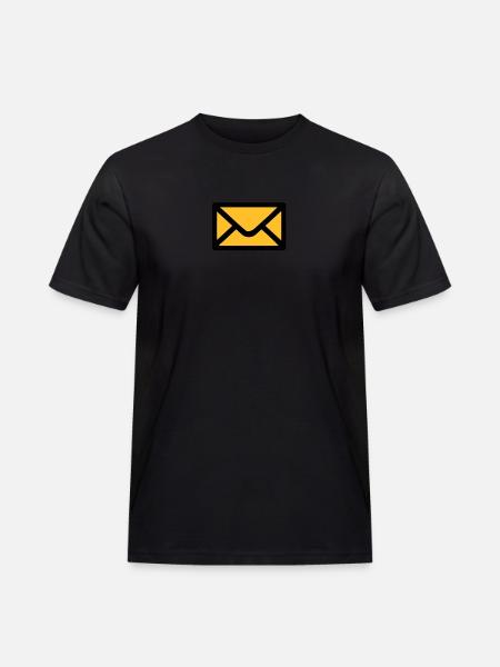 Letter envelope - Men's Workwear T-Shirt - black