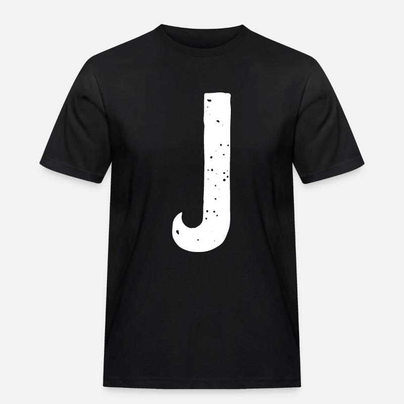 J Brief - Männer Workwear T-Shirt - Schwarz