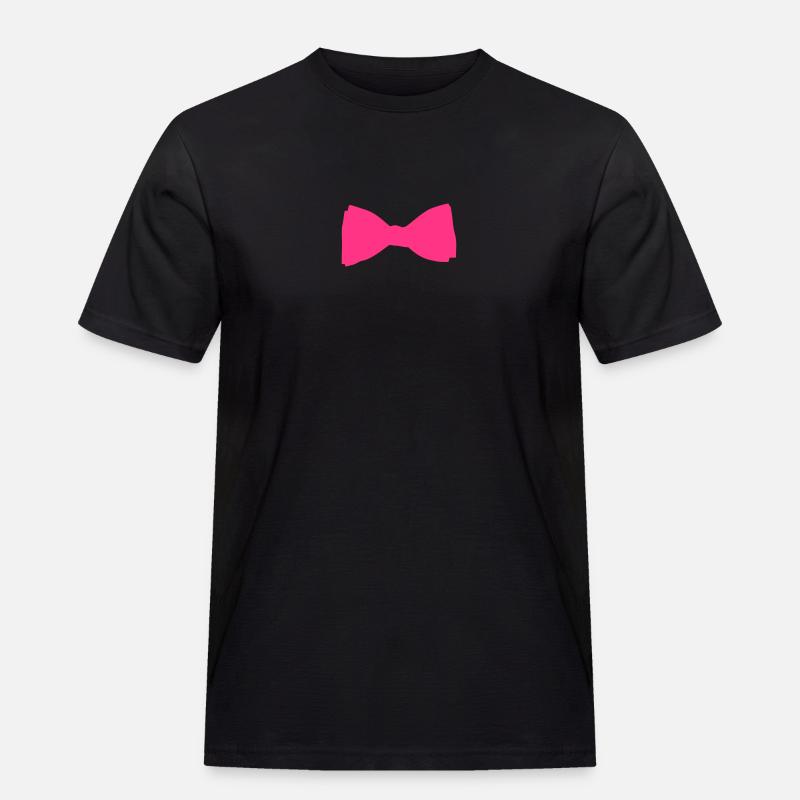 Fliege - Männer Workwear T-Shirt - Schwarz