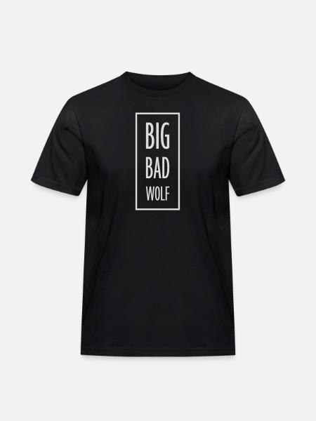 big bad wolf quote - Men's Workwear T-Shirt - black
