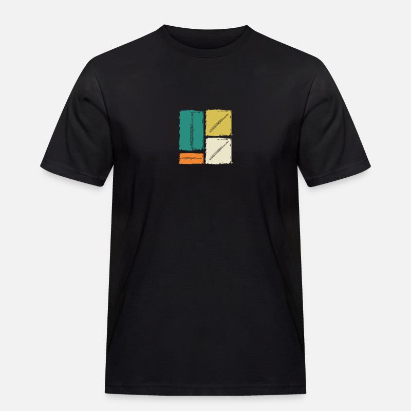 Flötist Querflöte - Männer Workwear T-Shirt - Schwarz