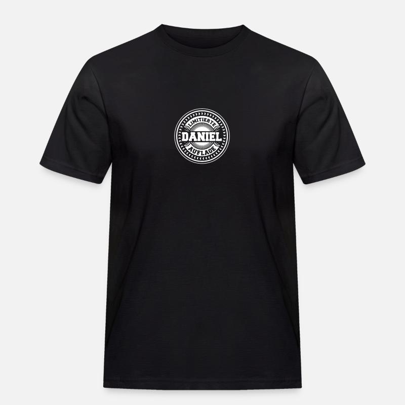 Daniel - Männer Workwear T-Shirt - Schwarz