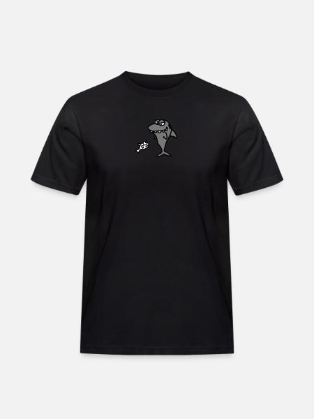 hungry_shark - Men's Workwear T-Shirt - black