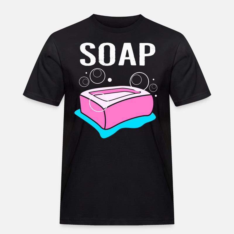 Seife - Männer Workwear T-Shirt - Schwarz