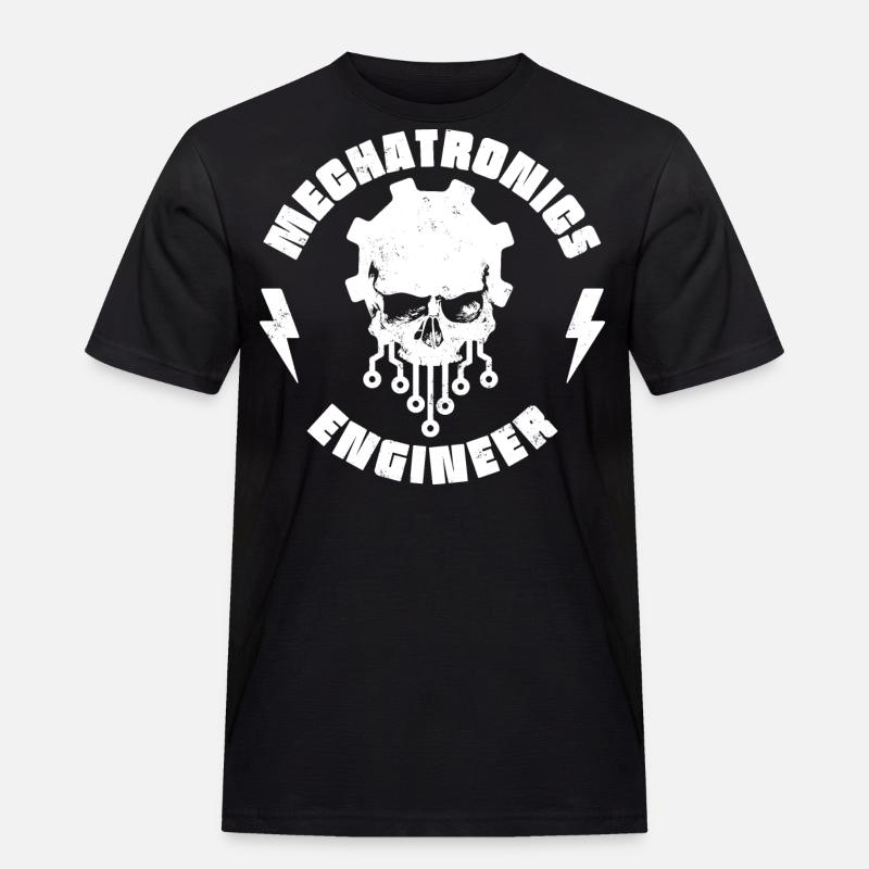 Mechatroniker - Männer Workwear T-Shirt - Schwarz