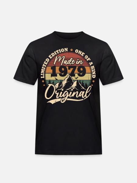 Original 1979 Vintage Rétro Cadeau D'anniversaire - T-shirt Workwear homme - noir