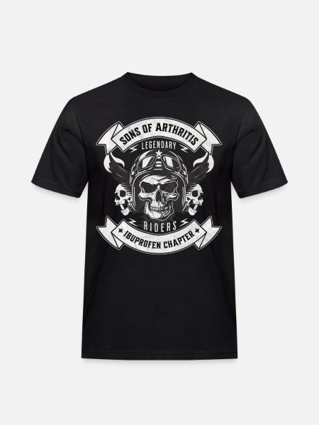 Sons of Arthritis Ibuprofen Chapter Biker - Men's Workwear T-Shirt - black