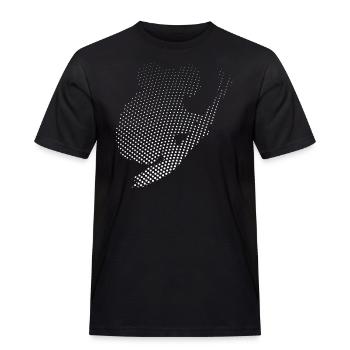 Koala - Männer Workwear T-Shirt - Schwarz - Vorne - AI Model Male 178 light (178cm)