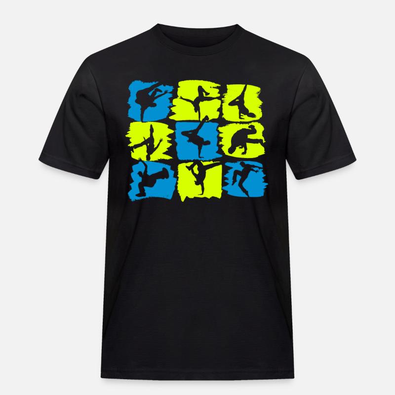 Breakdance Breakdancer - Tänzer B-Boying Geschenk - Männer Workwear T-Shirt - Schwarz