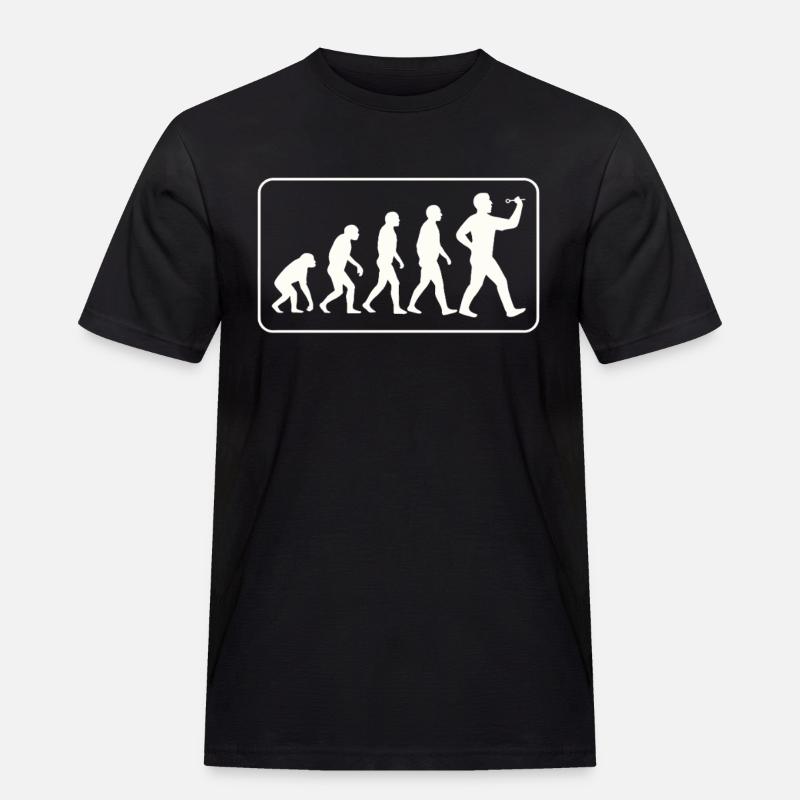 Evolution Dart - Männer Workwear T-Shirt - Schwarz
