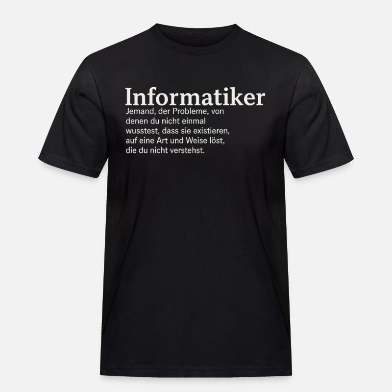 Computer scientist definition funny - Men's Workwear T-Shirt - black